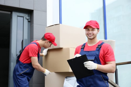 Careful furniture handling during a house removal