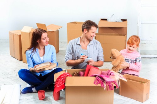 Removal team planning a move in Knightsbridge