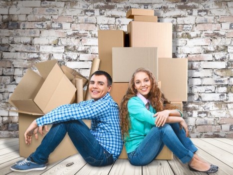 Removal team preparing a move in Knightsbridge