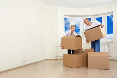 Removals van serving Knightsbridge residential streets