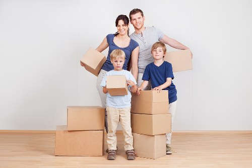 Careful unpacking and room setup in Knightsbridge