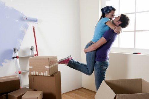 Man and van removals service in Knightsbridge street setting