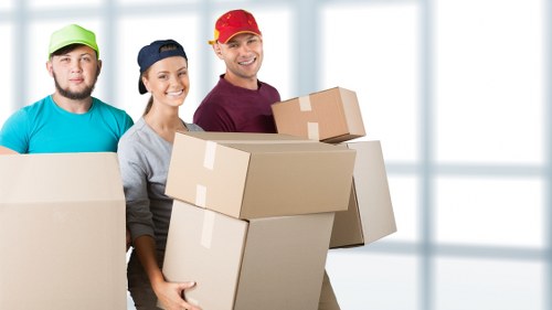 Office relocation service handling desks and equipment in Knightsbridge