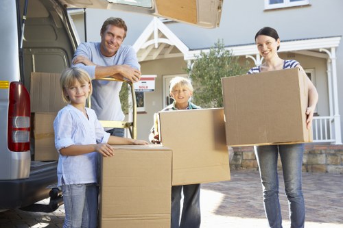 Local removals team handling apartment move in Knightsbridge
