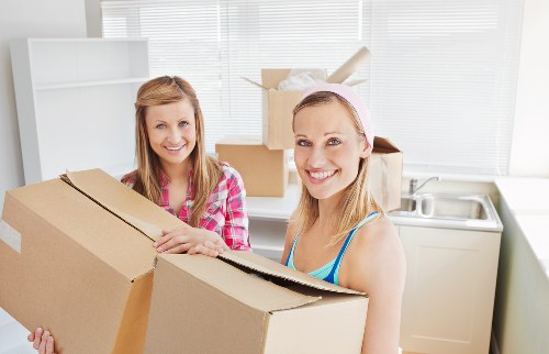 Checklist and packing materials for an office move in Knightsbridge