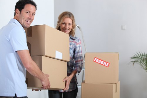 Local removals team managing access in Knightsbridge